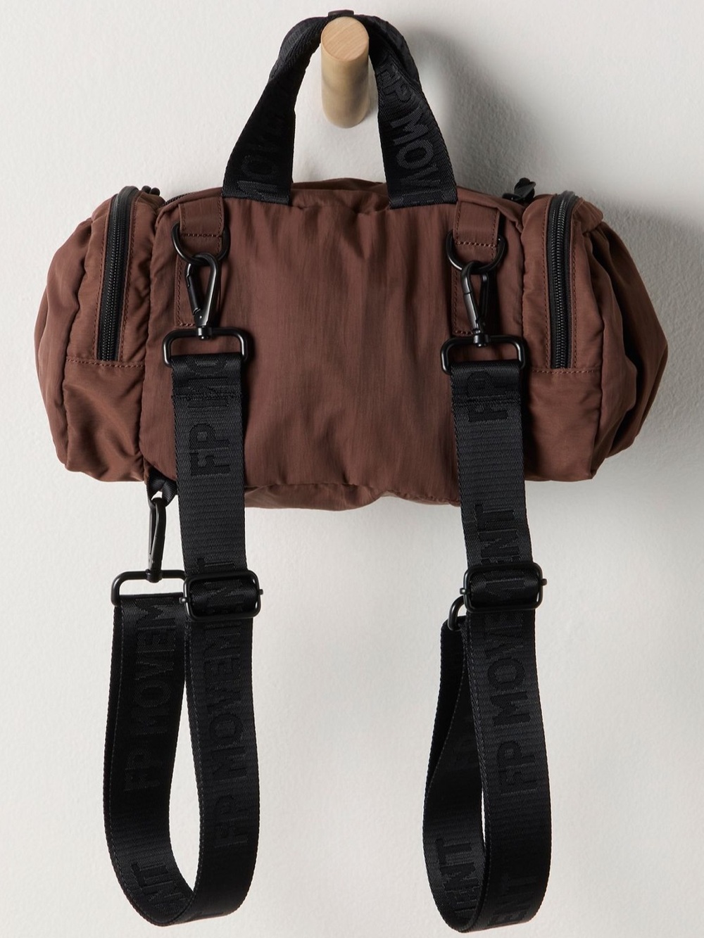 NWT Free People Movement Never Still Convertible Sling Bag in Cocoa - Picture 3 of 16
